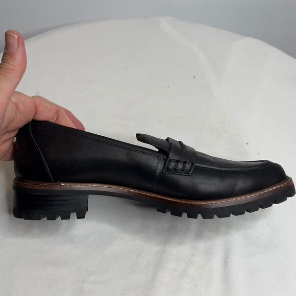 Madewell $158 The Corinne Lugsole Loafer in Black Size 10 NE526 NEW - Picture 10 of 11